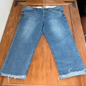 Democracy AbTechnology Straight Leg Cropped Jeans Size 16